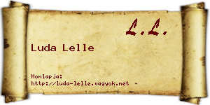 Luda Lelle névjegykártya